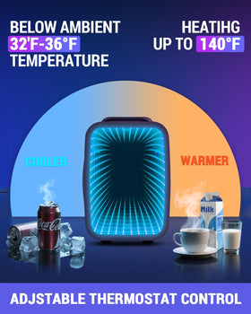 FansExpert 4L unit fits in tight spaces like desks, dorms, and bedrooms