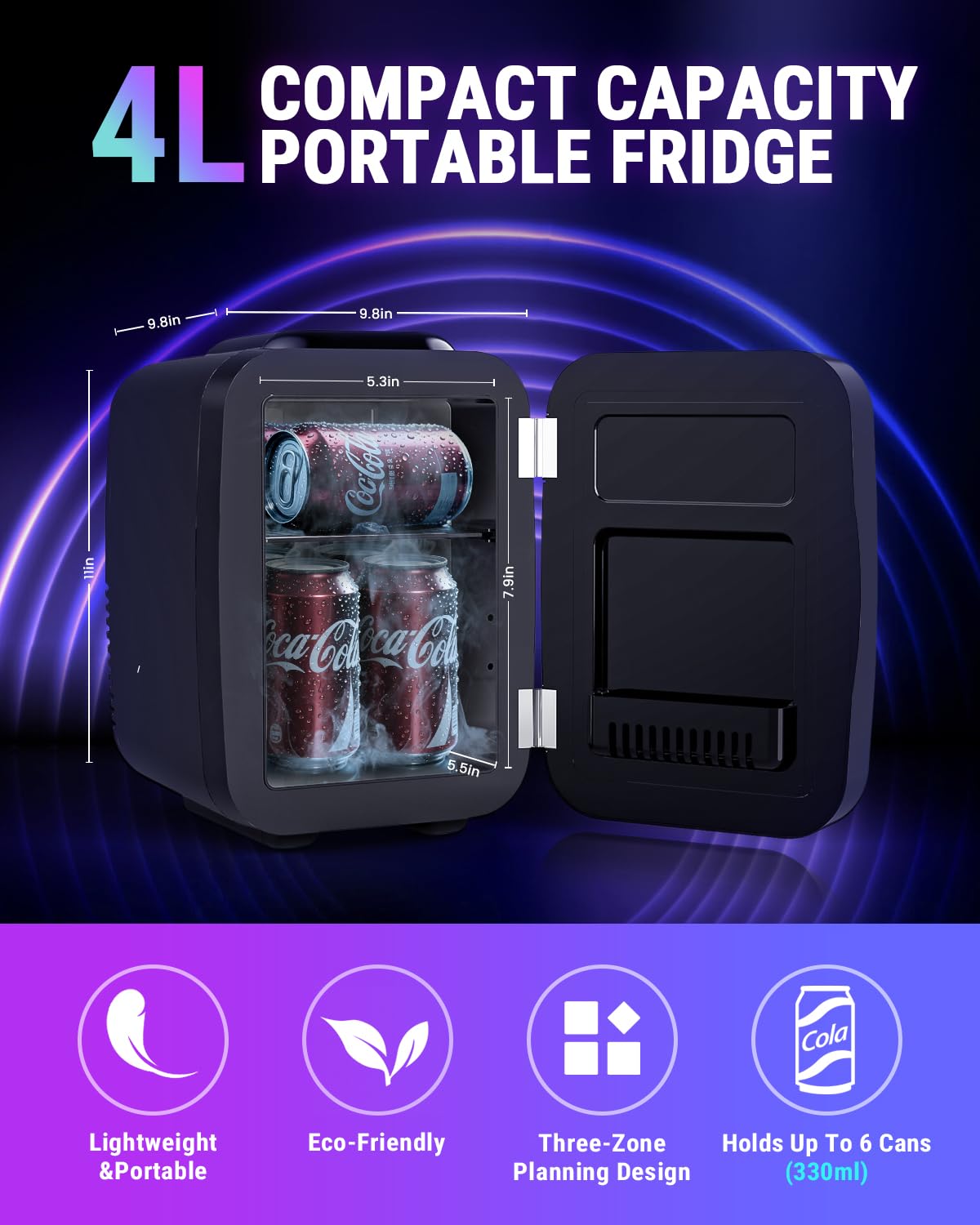 FansExpert fridge showcases six LED color options for gaming ambiance
