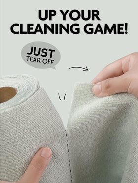 Fantasticlean 300gsm microfiber close-up showing thickness and softness.