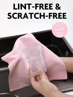 Fantasticlean 10x10 inch dish cloths on durable rolls for reuse.