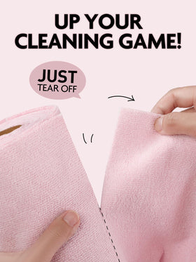 Fantasticlean easy-dispense rolls shown for fast kitchen tidying.