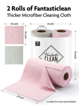 Fantasticlean odor-free drying action keeps cloths fresh between uses.