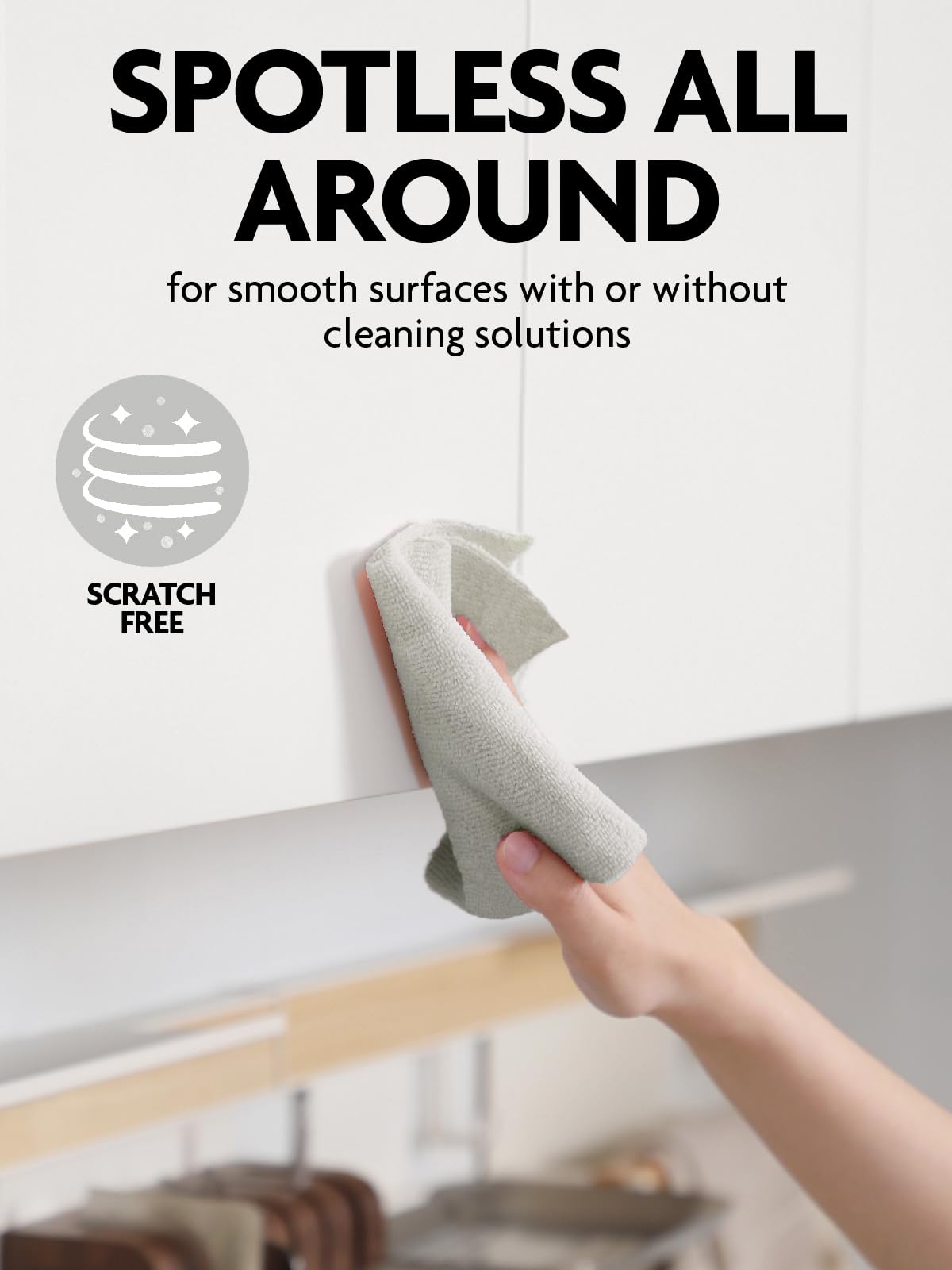 Fantasticlean ultra-absorbent microfiber soaks up spills quickly