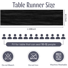 FANTEKE cheesecloth runner in wedding decor elevating tables with semi-sheer charm