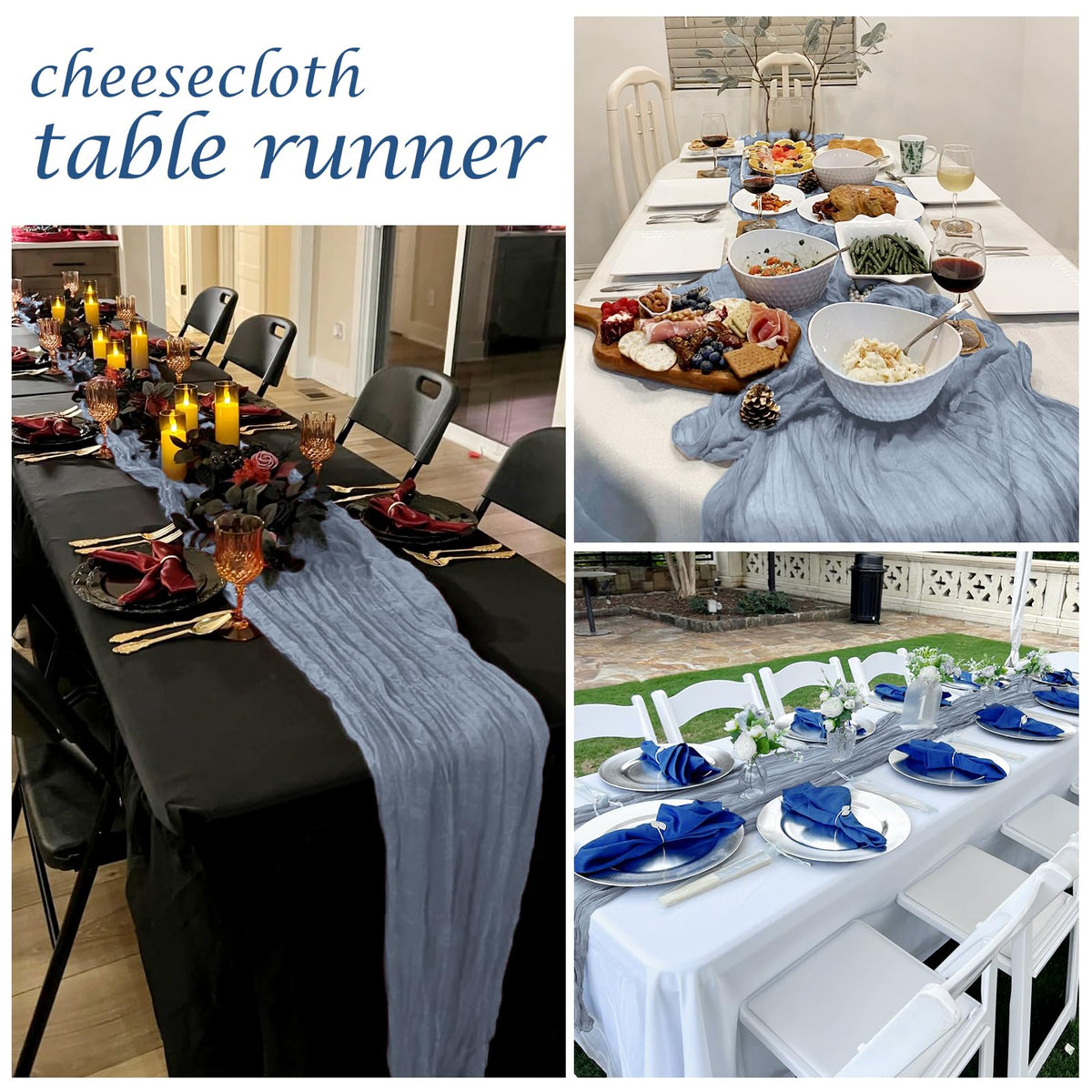 FANTEKE durable polyester table runner resists fading during celebrations
