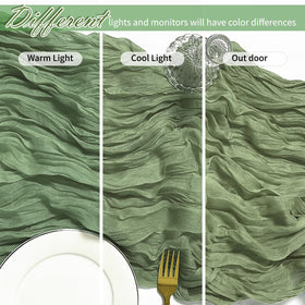 FANTEKE gauze table runner provides versatile decor for parties and events.