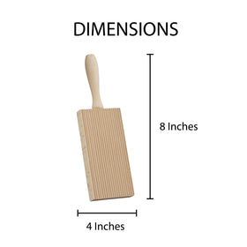 Fante's gnocchi board ridge design imprints texture without flattening dough