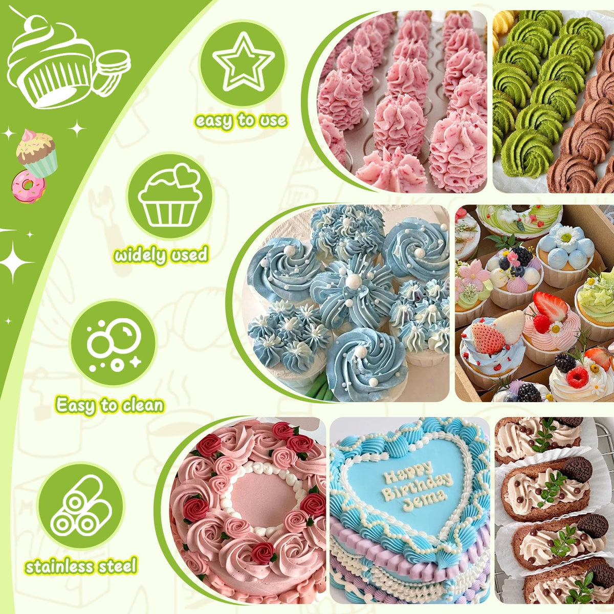 FANTEXY BPA-free kitchen tool set for safe family baking