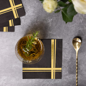 Fanxyware 3-ply napkins offer sturdy absorption for desserts and appetizers