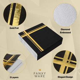 Fanxyware napkins support quick cleanups while staying stylish