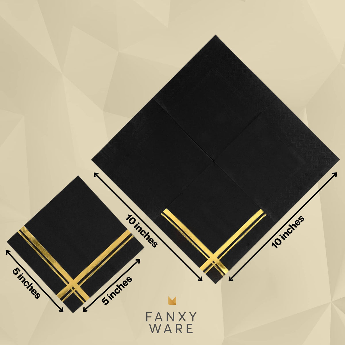 Fanxyware gold foil adds luxe touch to party settings