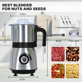 FAOFER grinder with filter included for easy post-grind cleanup.
