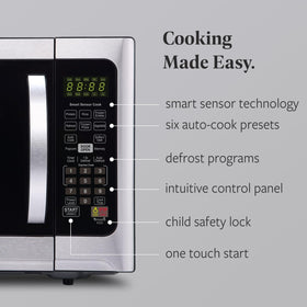 Farberware microwave digital display with clock for easy timing