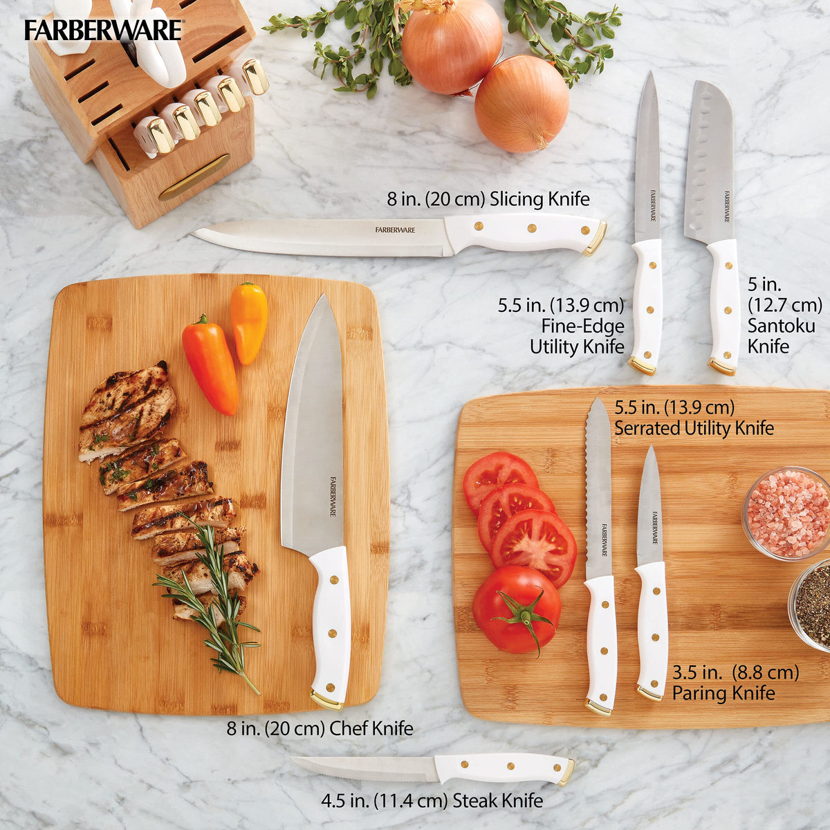 Farberware 3.5 inch paring knife for peeling and trimming