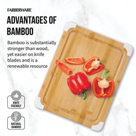 Farberware bamboo texture demonstrates durability for daily tasks