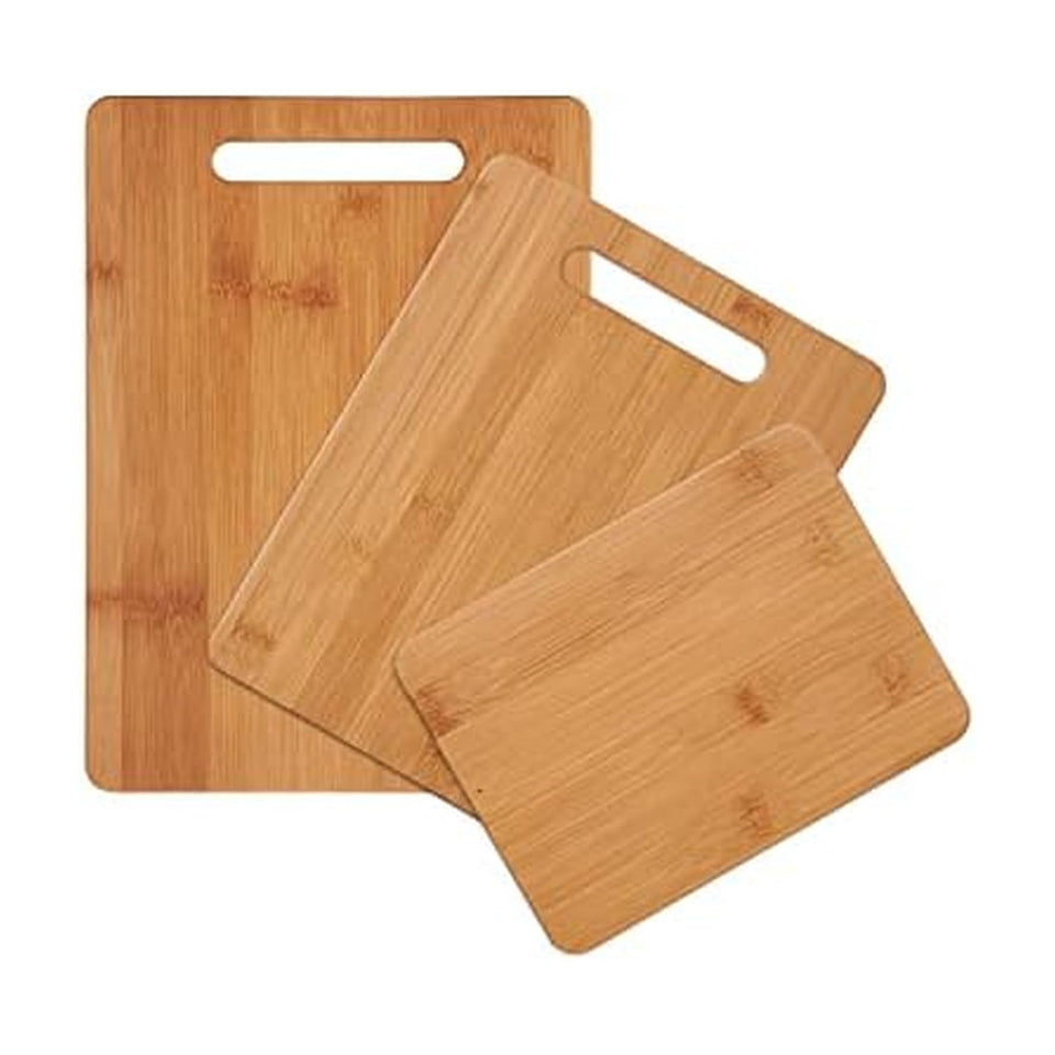 Farberware bamboo cutting board large 9x13 top view for meal prep and presentation.