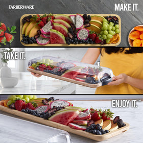Farberware Build-a-Board charcuterie display ready for grazing spreads.