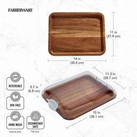 Farberware Build-A-Board easy care: hand wash, air dry to prevent warping.