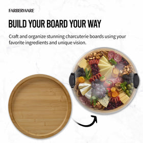 Farberware Build-a-Board locking lid keeps contents fresh during transport.