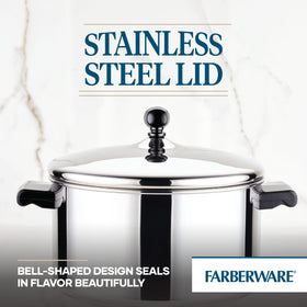 Farberware 6-quart stockpot is oven-safe up to 350°F
