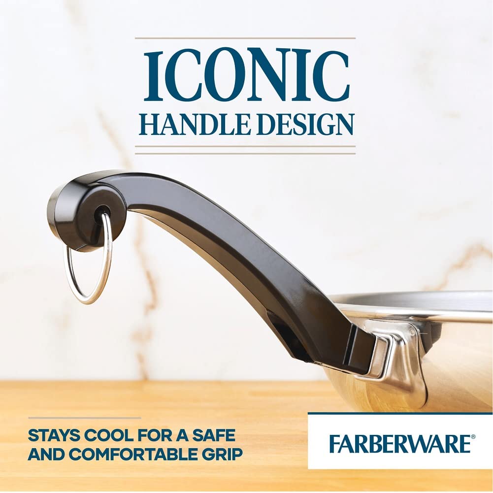 Farberware Classic nonstick frying pans enable easy release and quick cleanup.