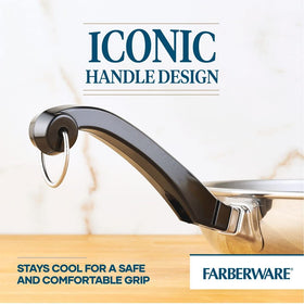 Farberware Classic nonstick frying pans enable easy release and quick cleanup.