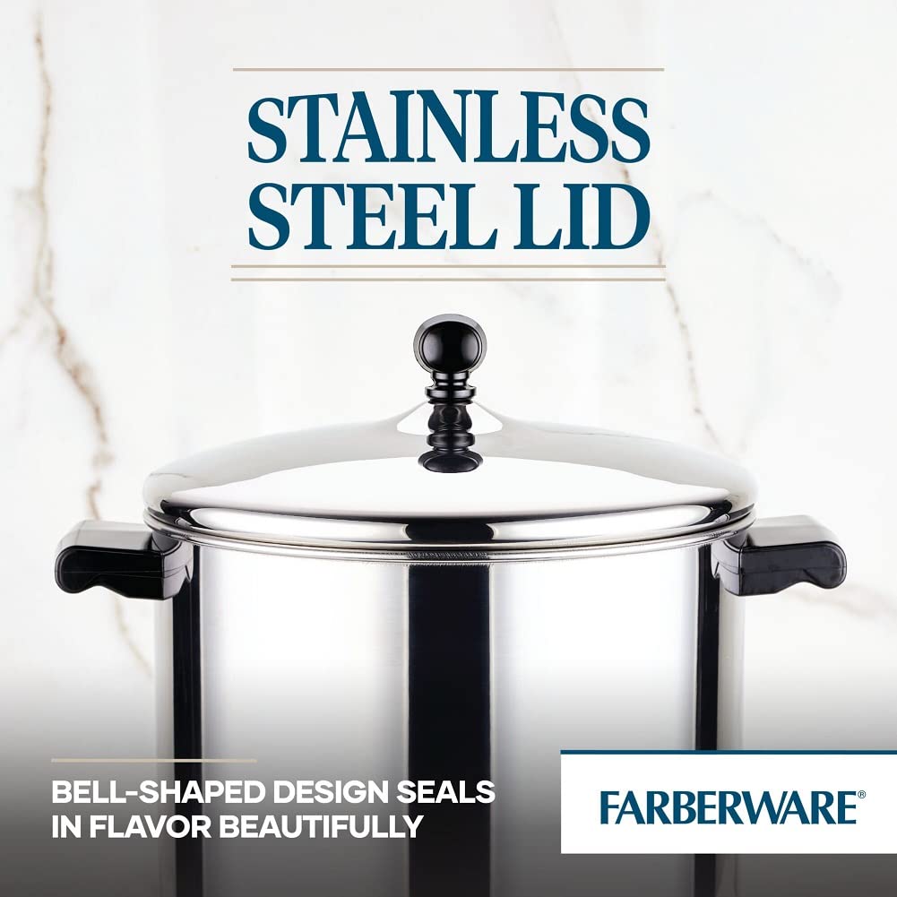 Farberware Classic oven-safe to 350°F supports finishing recipes in the oven.