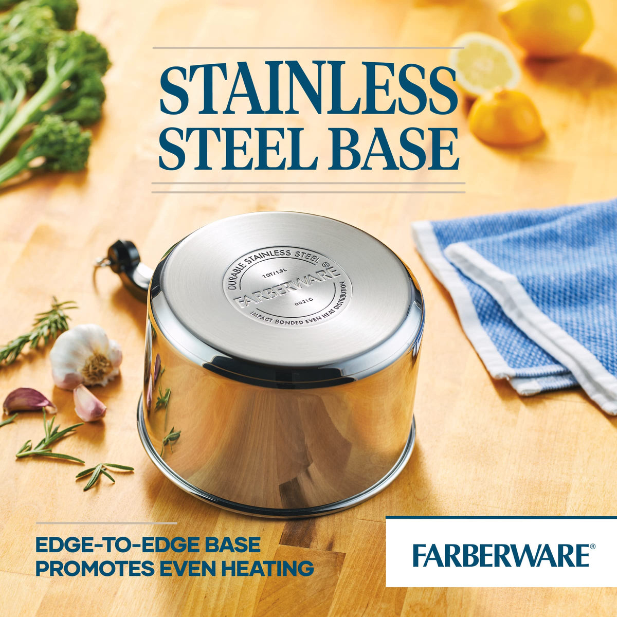 Farberware Classic 2-Quart dishwasher-safe convenience for easy cleanup.