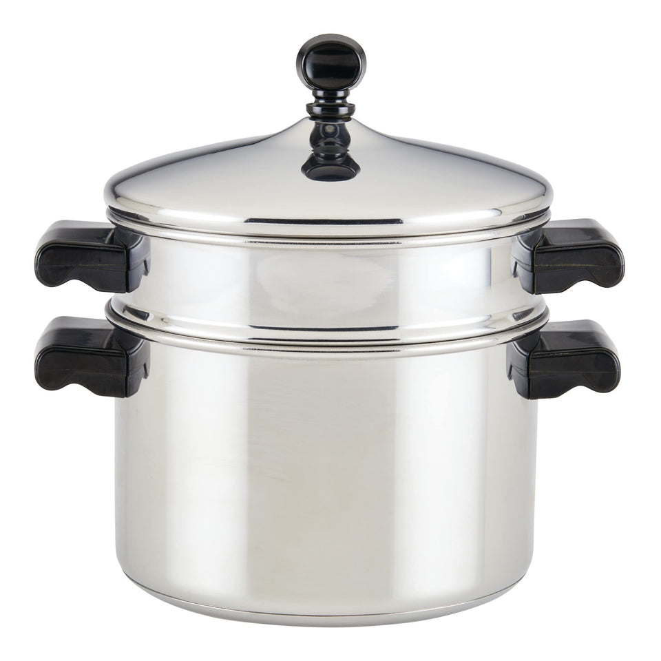 Farberware Classic 3-quart saucepot ready for simmering stocks and sauces.