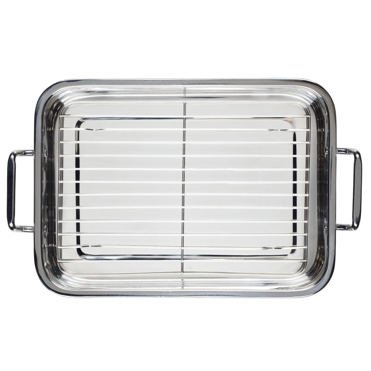 Farberware roaster and rack withstands heat up to 500°F for versatile cooking.