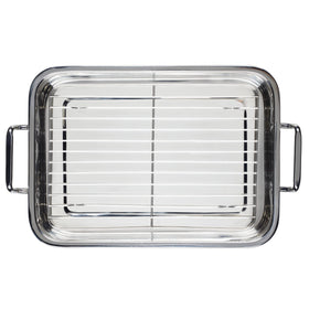 Farberware roaster and rack withstands heat up to 500°F for versatile cooking.