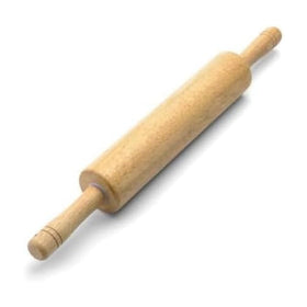 Farberware classic wood rolling pin with 18-inch barrel for consistent dough thickness.