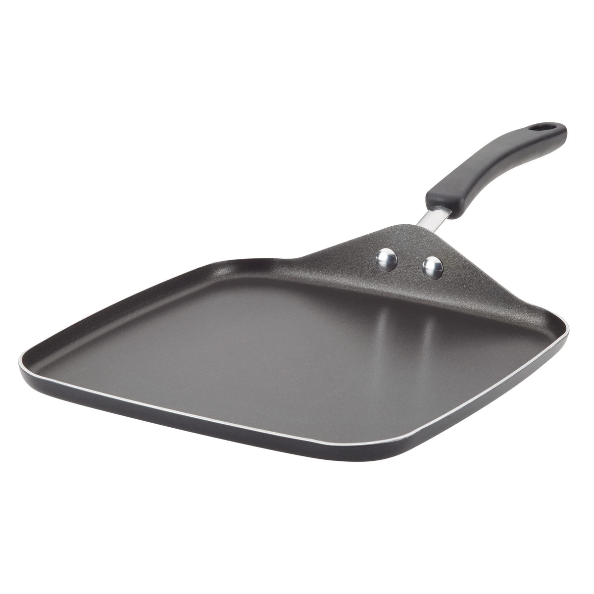 Farberware Cookstart DiamondMax square griddle cooking burgers with easy release