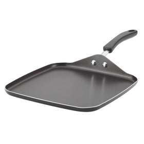 Farberware Cookstart DiamondMax square griddle cooking burgers with easy release
