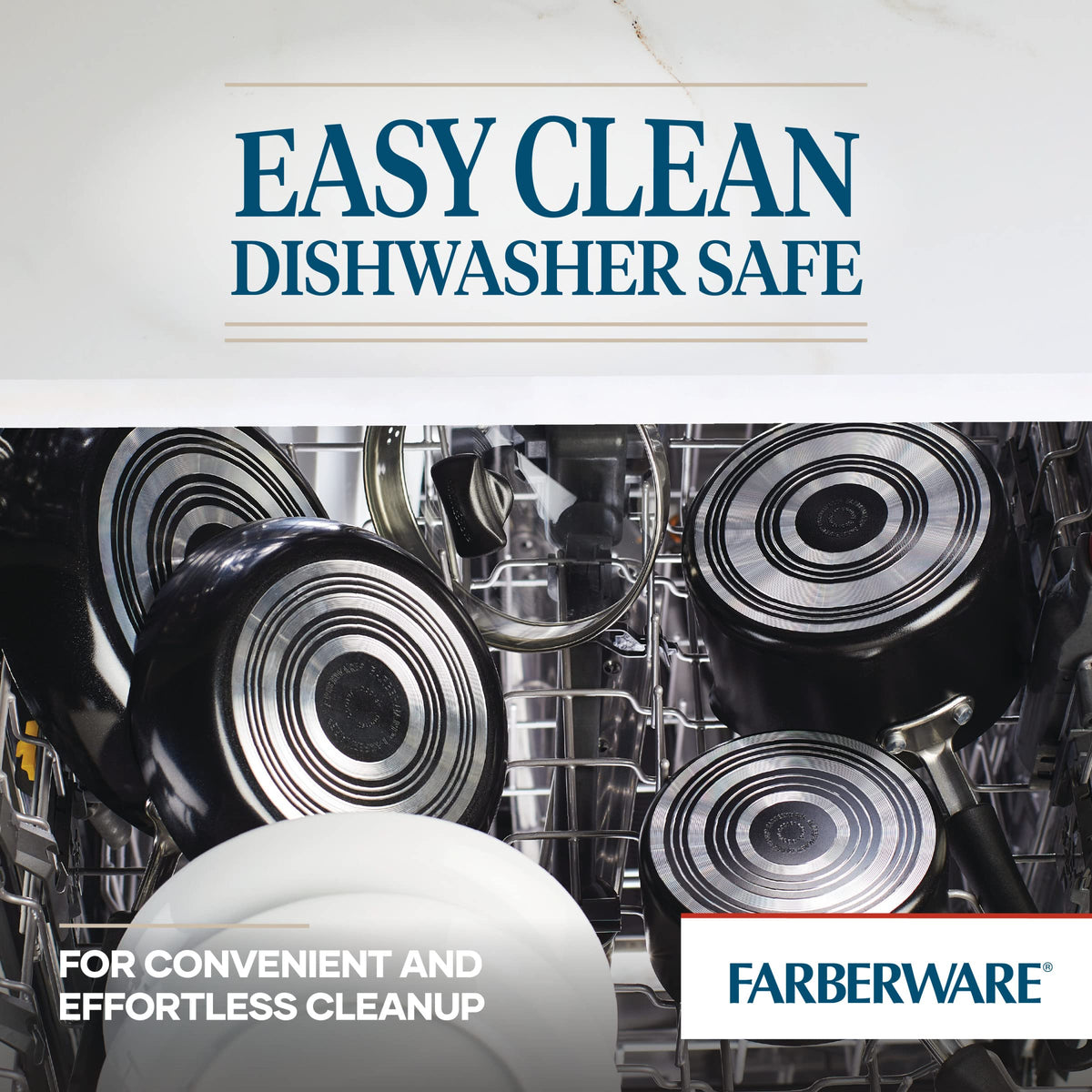 Farberware Cookstart DiamondMax griddle handles for a confident grip