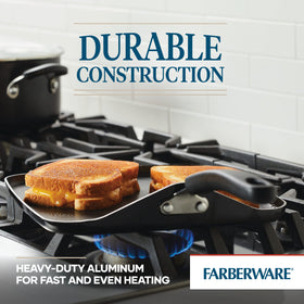 Farberware Cookstart DiamondMax griddle in oven-safe design