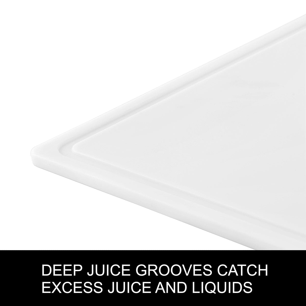 Farberware durable plastic board resists staining and odors with regular use