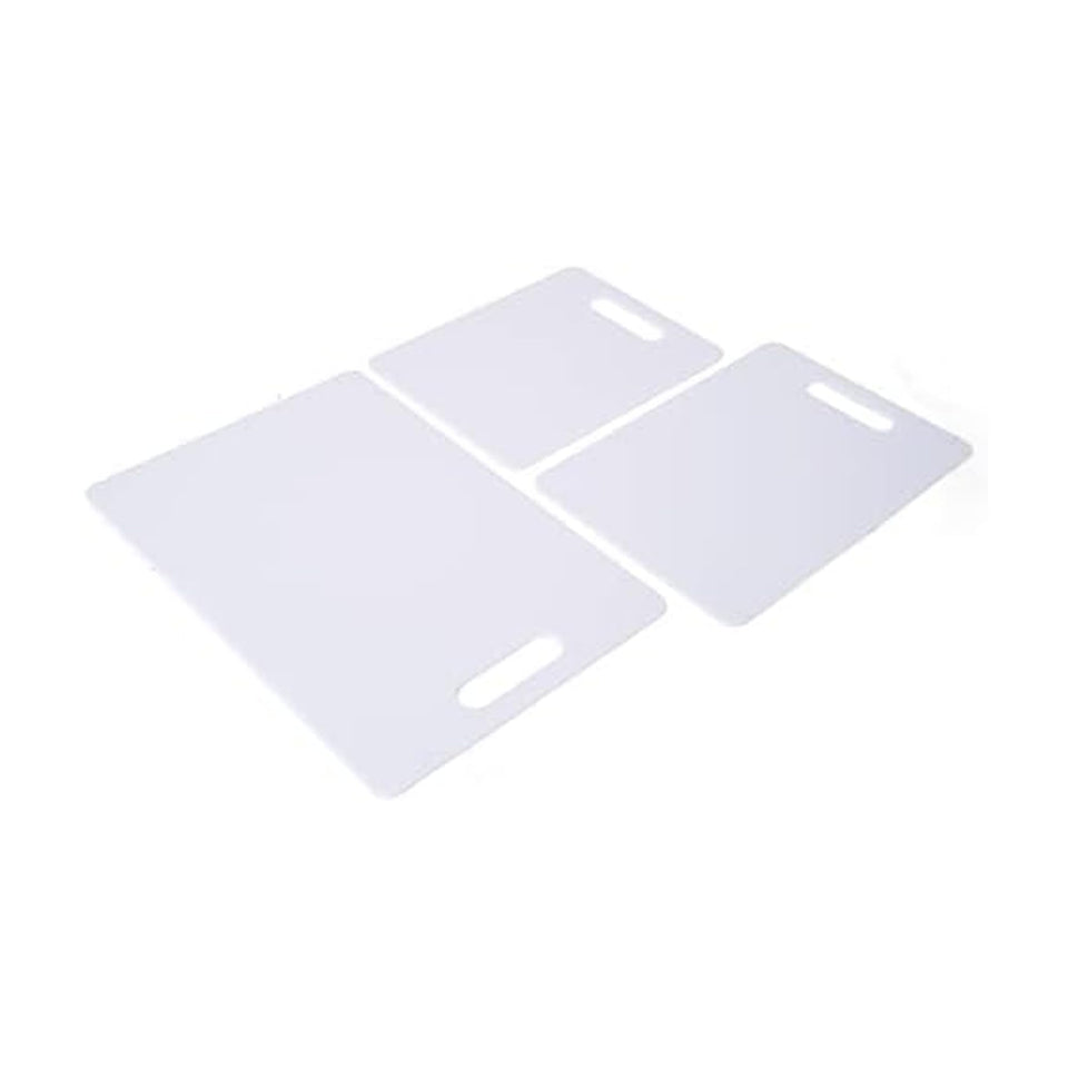 Farberware large cutting board provides sturdy prep space for big chopping tasks.