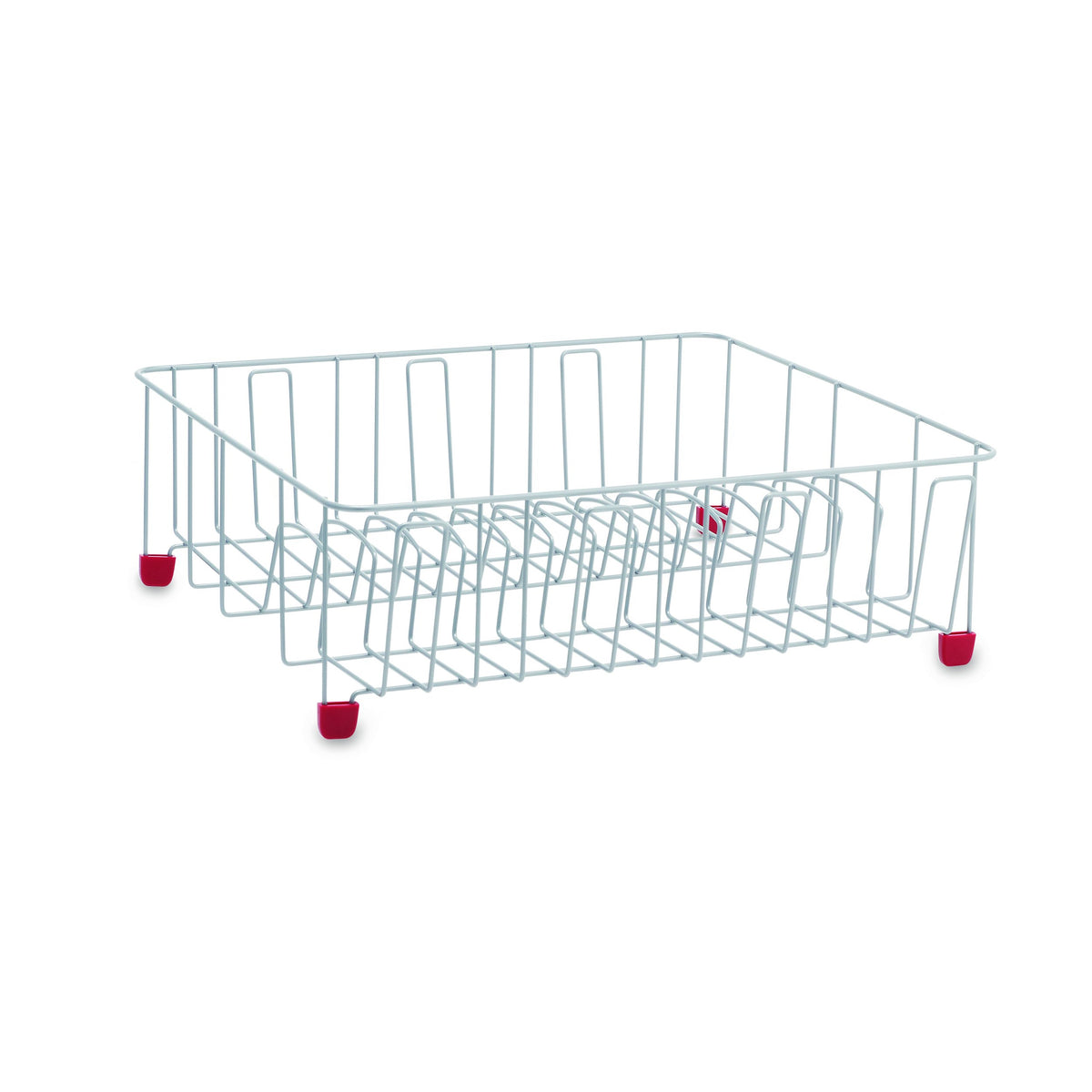 Farberware dishrack non-slip feet protect countertops during busy loads.