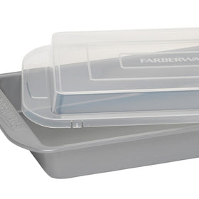 Farberware durable bakeware designed to resist warping during busy baking sessions.