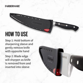 Farberware Edgekeeper blade in high carbon stainless steel profile