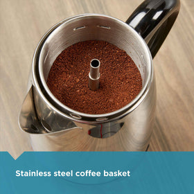 Farberware coffee basket close-up showing flavor extraction design