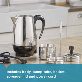 Farberware percolating coffee aroma filling the kitchen