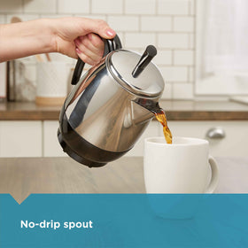 Farberware stainless steel body offers durable performance and modern look.