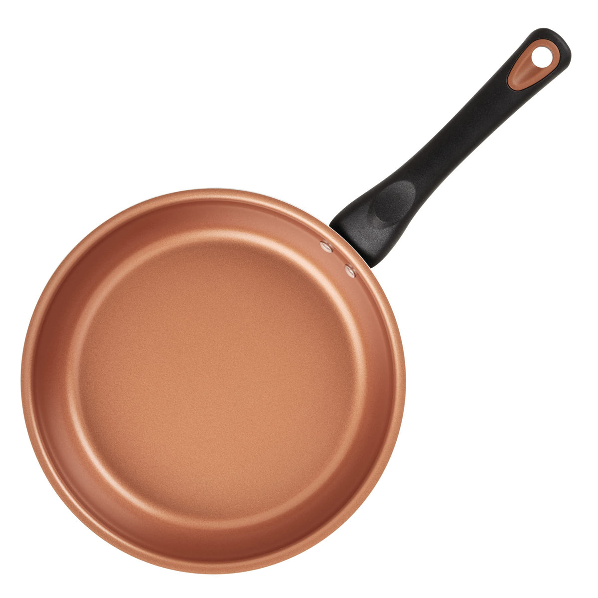 Farberware Glide CopperSlide technology close-up highlighting nonstick release