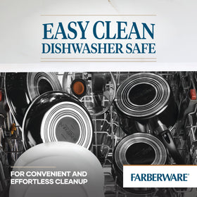 Easy-hold handle on the Farberware Glide saucepan for confident grip.