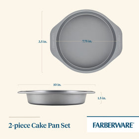 Farberware GoldenBake insulated air-pocket design shown for uniform browning.
