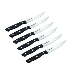 High-carbon stainless steel blade close-up showing razor-sharp edge.