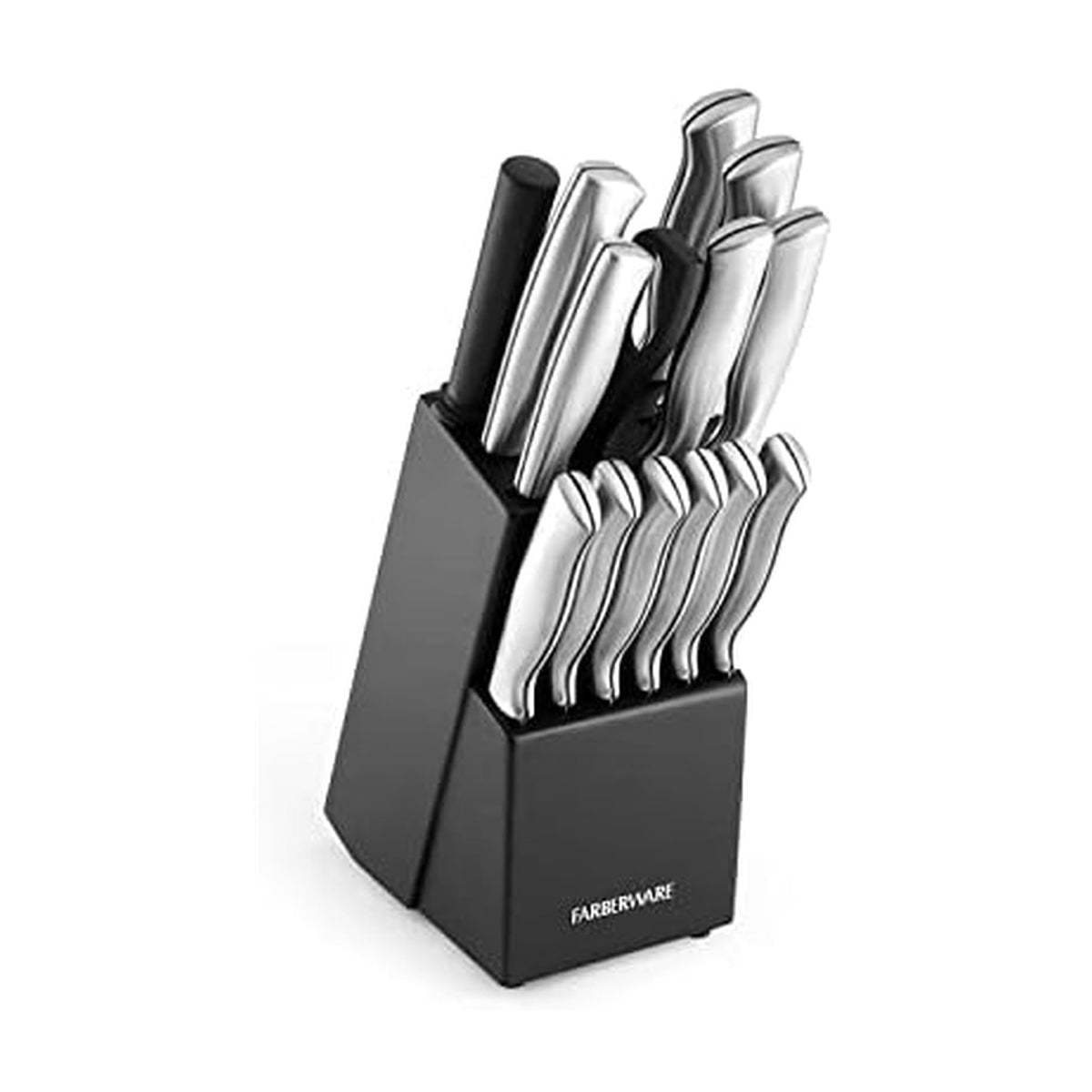 Farberware 8 inch chef knife with ergonomic handle for precise slicing
