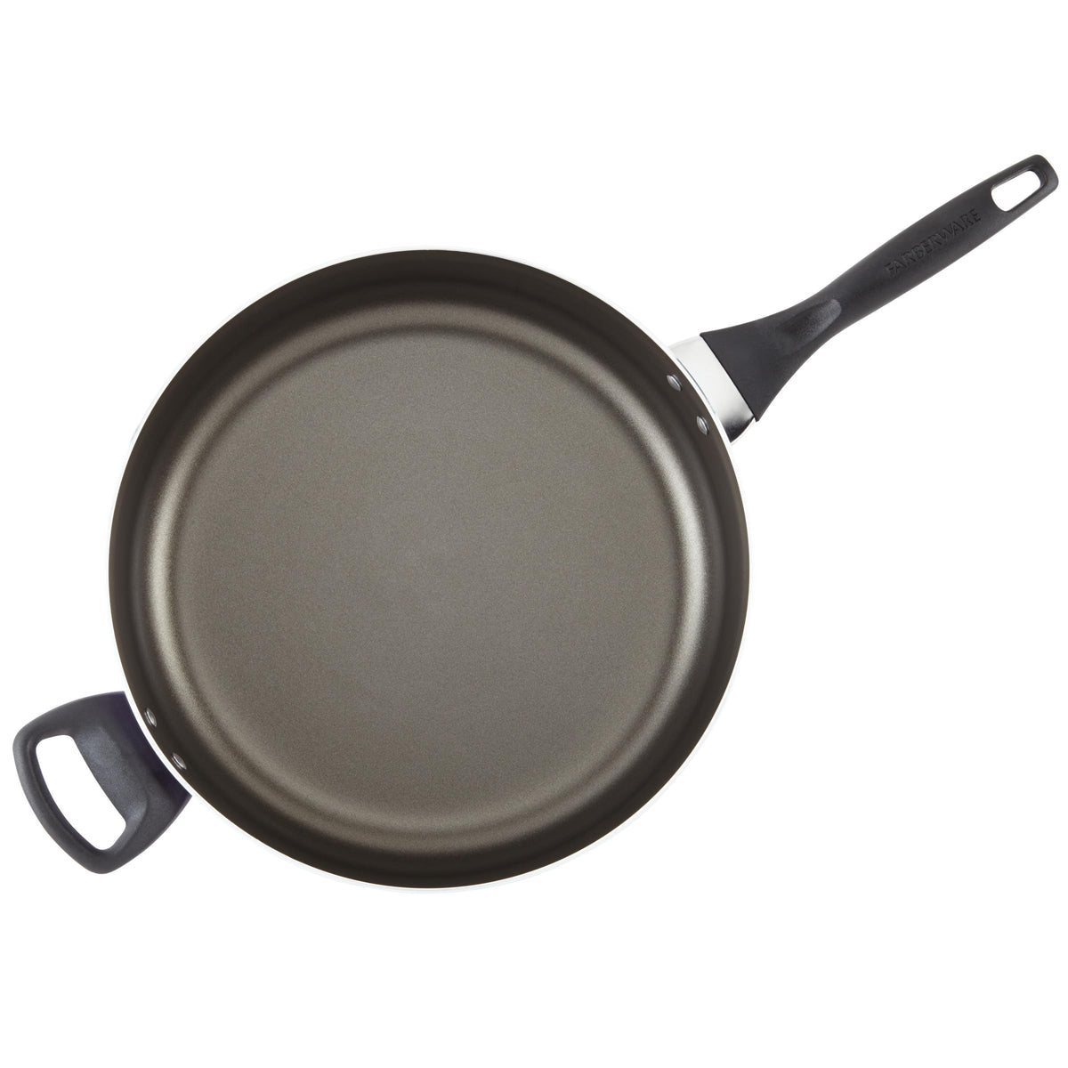 Farberware 6-quart pan ideal for family meals and batches.